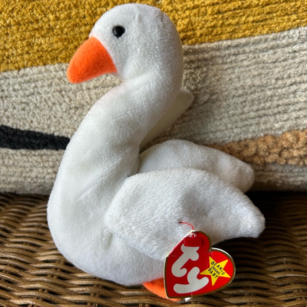 2/$30⚡️- TOY | Ty Original beanie baby Gracie the swan 1996